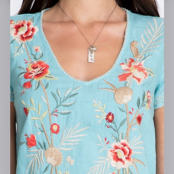 johnny was caspian linen drape top